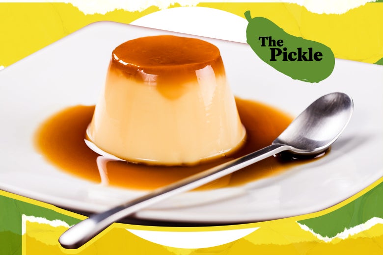 A creamy dessert.